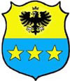 Turati ou Turat ou Turato  Origine : Lombardie.   Coup� : au I , d'or � l'aigle de sable couronn�e du m�me ; au III � trois �toiles d'or rang�es en fasce.