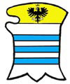 Didier de PALETTIS    Origine : Verceil   �v�que de Nice  de 1645 � 1655.   Fasc� de six pi�ces au chef charg� d'une aigle couronn�e.